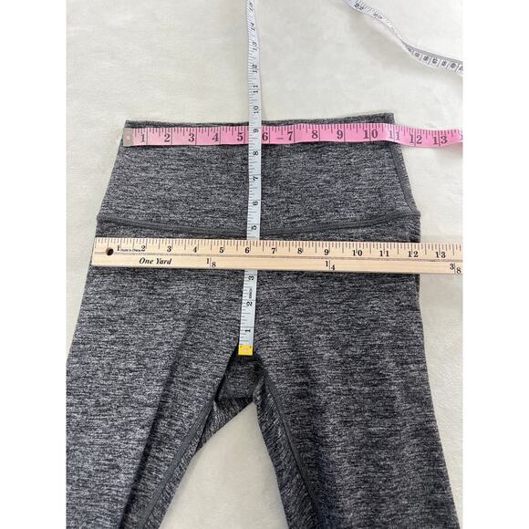 Lululemon Wunder Under High Rise 7/8 Tight Heathered Black Legging size 4 - Picture 7 of 9